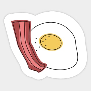 Egg and Bacon Breakfast - Good Vibes in the morning Sticker